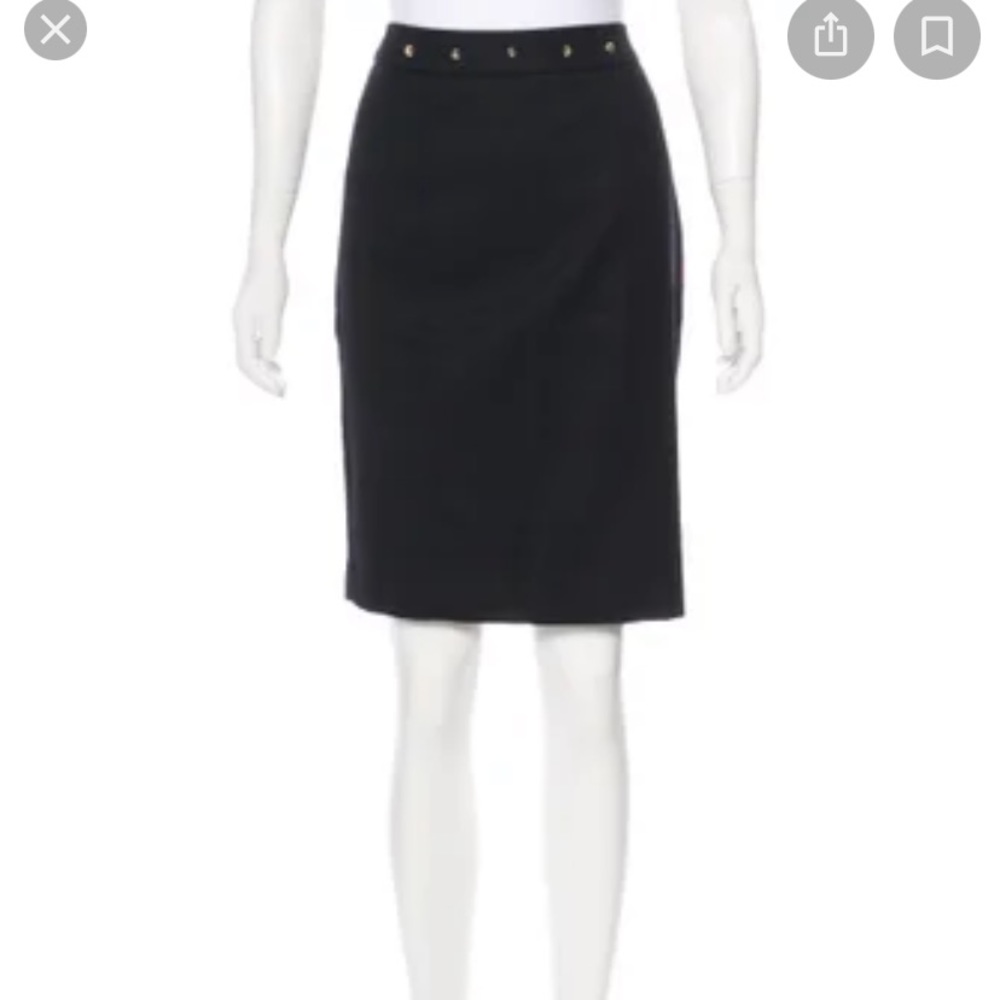 Loeffler Randall embellished wool skirt, small